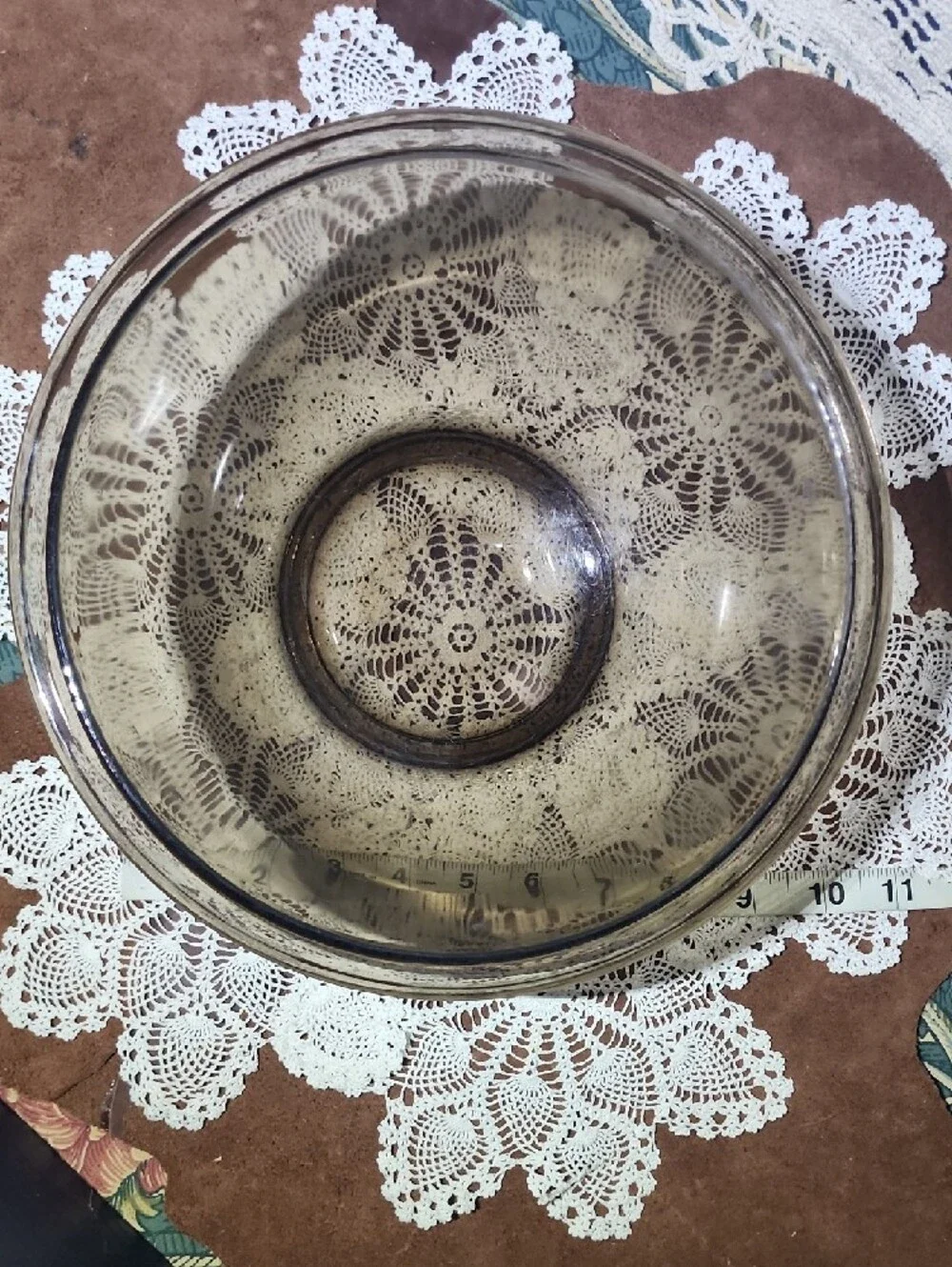 Pyrex amber toned